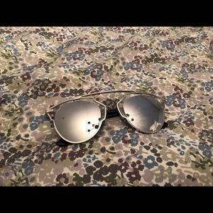 Christian Dior So Real sunglasses in silver mirror